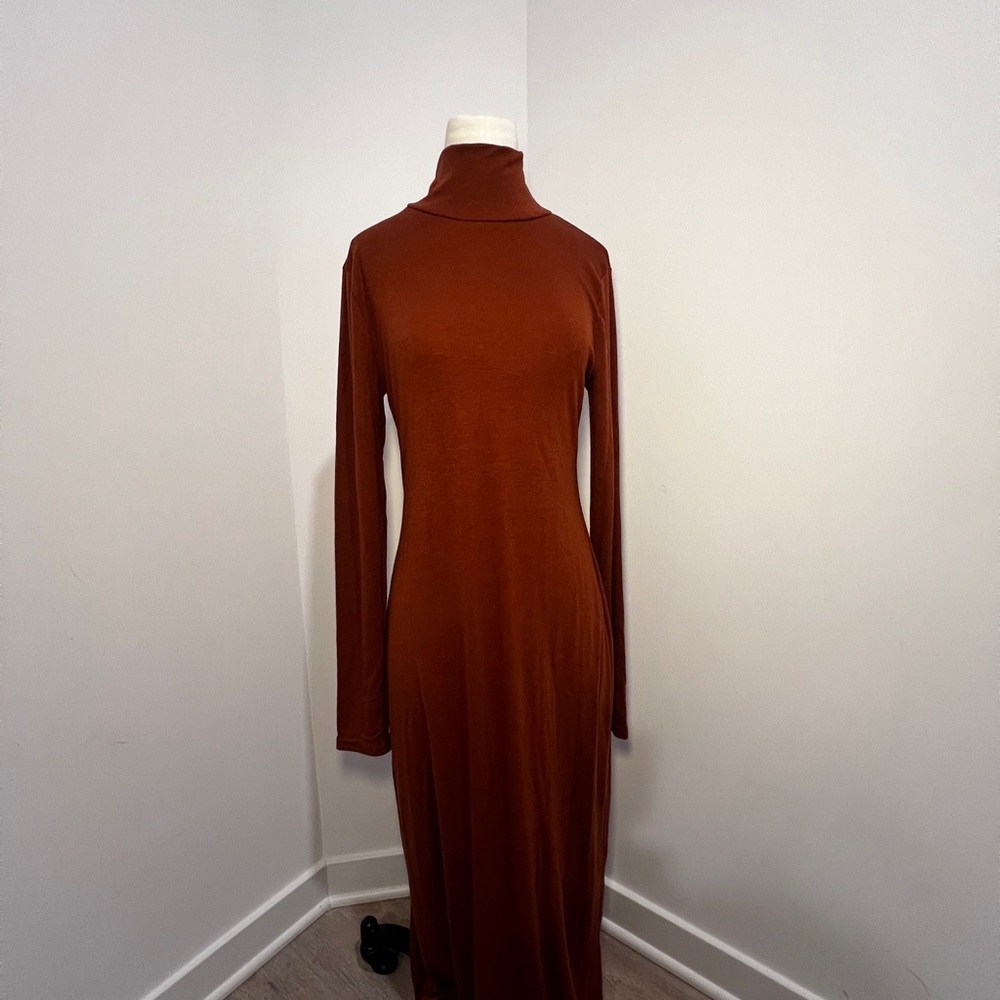 FP Movement by Free People Rust Long Sleeve Dress